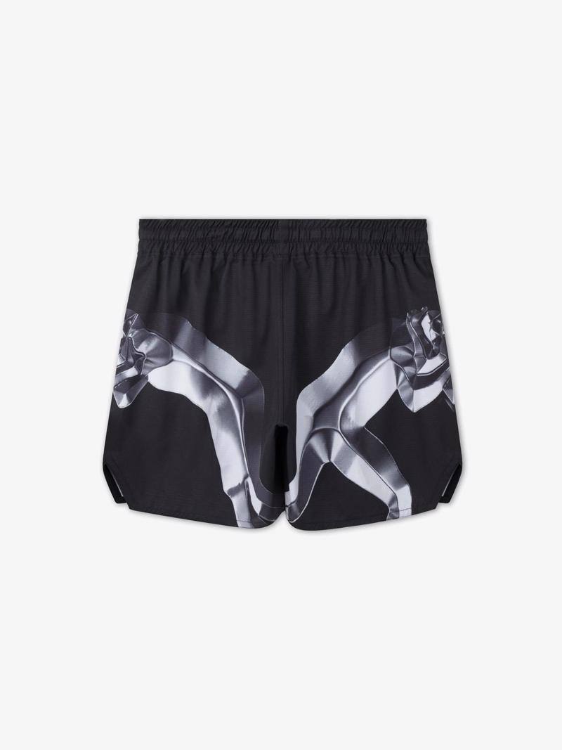 MANTO metal FIGHT SHORTS-black